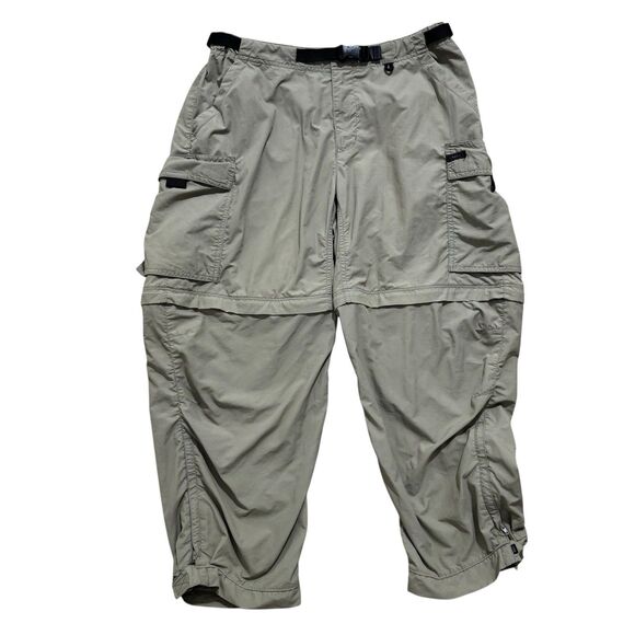 REI Co-op Pants Women’s 12 Beige Convertible Zip Off Cargo Outdoor Hike UPF 50 - Picture 1 of 8